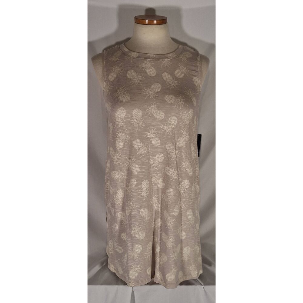 Torrid Super Soft Slub‎ Jersey Tank Mini Grand Pineapples Dew Tan Plus 00 M/L